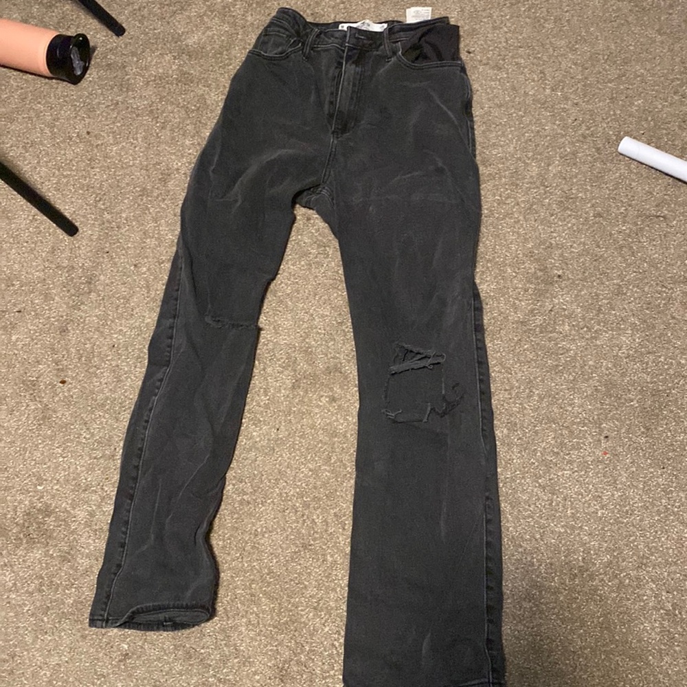 hollister mom jeans